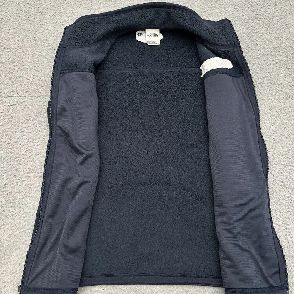 The North Face Sweater Fleece Vest Men's Large Navy Gorp Preppy Golf Embroidered